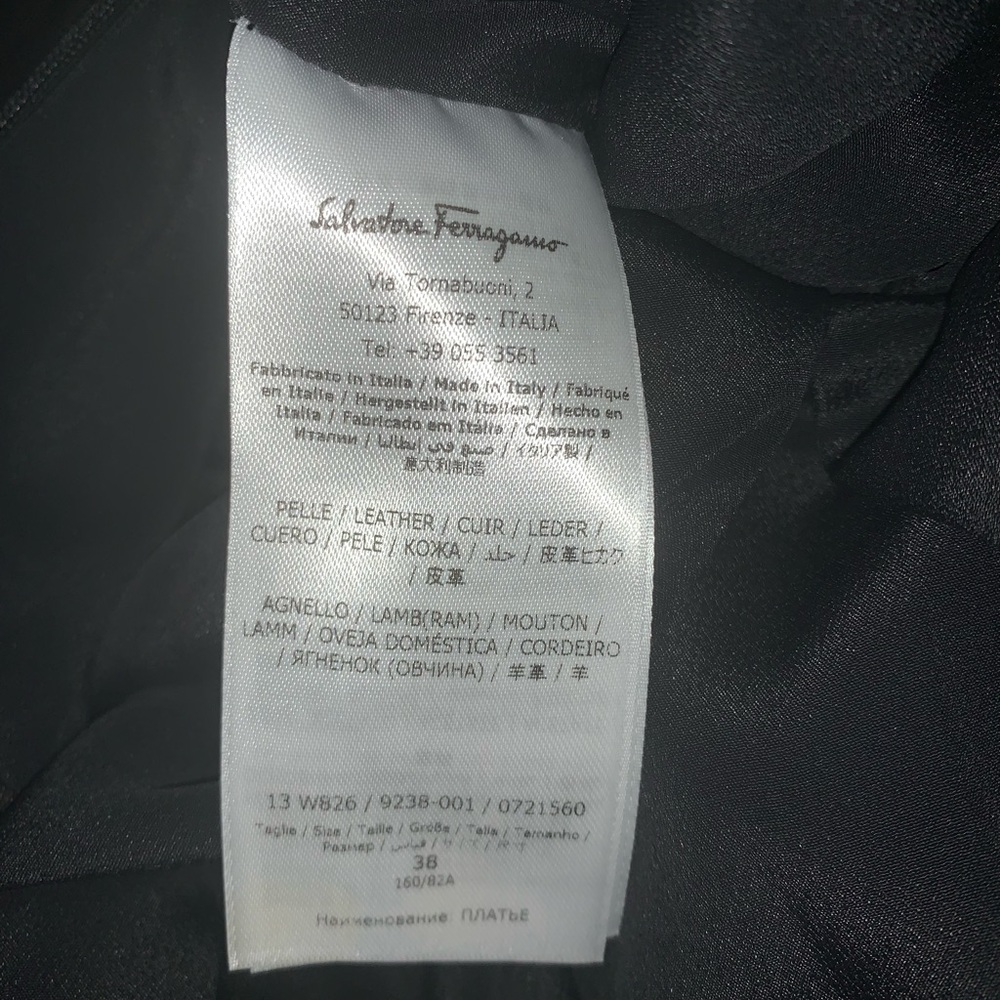 RTW Salvatore Ferragamo leather evening gown It.38/XS - Picture 7 of 9